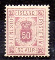 Sello De Islandia Servicio N ºYvert 9A **  Valor Catálogo 95.0€ - Dienstzegels
