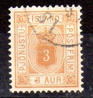 Sello De Islandia Servicio N ºYvert 3B O  D-12 1/2Valor Catálogo 25.0€ - Dienstzegels
