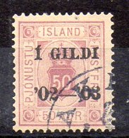 Sello De Islandia Servicio N ºYvert 16B O  Valor Catálogo 45.0€ - Dienstmarken