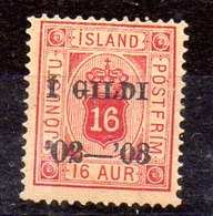 Sello De Islandia Servicio N ºYvert 14B (*) SIN GOMA (OHNE GUMMI)  Valor Catálogo 15.0€ - Officials