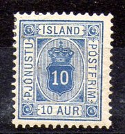 Sello De Islandia Servicio N ºYvert 6B * Valor Catálogo 55.0€ - Dienstzegels