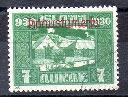 Sello De Islandia Servicio N ºYvert 46 O Valor Catálogo 25.0€ - Dienstmarken