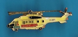 PIN'S //  ** HÉLICOPTÈRE AS 332 / SUPER PUMA / SECURITE CIVILE ** . (© Qualité Collectors Série Limitée) - Pompiers