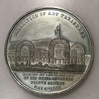Exhibition Of Art Treasures, Manchester, 1857 Medal View Of Exhibition Buildings (Great Britain Medaille - Other & Unclassified