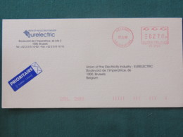 Finland 2000 Postcard Helsinki To Belgium - Machine Franking - Electricity - Brieven En Documenten