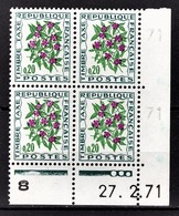 FRANCE 1960 / 1983 - BLOC DE 4 TT / Y.T. N° 98  - COIN DE FEUILLE / DATE / NEUFS** - Postage Due