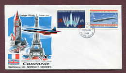 " PROJET CONCORDE FRANCO-ANGLAIS "  1968 - FDC