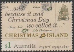 CHRISTMAS ISLAND - USED 2017 $1.00 Early Voyages "Royal Mary" 1643 - Christmas Island