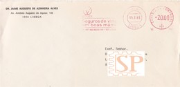 Portugal 1985 Victoria Seguros Franquia Mecânica Correio Normal Lisboa Portugal  Ema, Mechanical Franchise - Franking Machines (EMA)