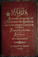 Plans De PARIS Par Arrondissement - Nomenclature  Des Rues Avec Station Du Métro La + Proche - A. Leconte éditeur - 1956 - Mappe/Atlanti