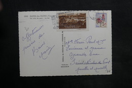 FRANCE - Vignette De Bains Les Bains Sur Carte Postale En 1965 - L 35063 - Covers & Documents