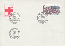 Enveloppe  Oblitérations  1er Jour    SUEDE   Dont  CROIX  ROUGE   1983 - FDC