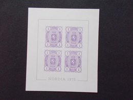 FINLANDE / SUOMI  -   REPRODUCTIONS Pour NORDIA 1975       VOIR  PHOTO ( 4 ) - Proofs & Reprints