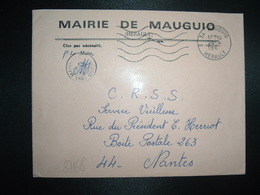 LETTRE MAIRIE OBL.MEC.24-4 196? 34 MAUGUIO HERAULT - Otros & Sin Clasificación