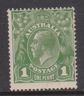 Australia SG 76 1924 King George V,1d Green,Single Watermark, Mint  Hinged - Mint Stamps