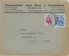 AUTRICHE - 1935 - ENVELOPPE De WIEN => BASEL (SUISSE) - Covers & Documents