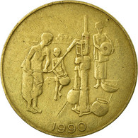 Monnaie, West African States, 10 Francs, 1990, Paris, TB+, Aluminum-Bronze - Ivoorkust