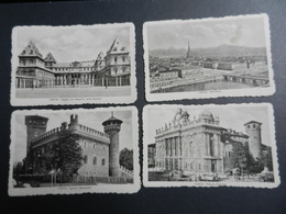 19959) TORINO CASTELLO MEDIOEVALE - PANORAMA - PALAZZO MADAMA - VALENTINO NON VIAGGIATE LOTTO 4 CARTOLINE - Collections & Lots