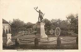 CPA 27 Eure Beaumesnil Monument Du Souvenir De La Grande Guerre 1914 - 1918 - Beaumesnil