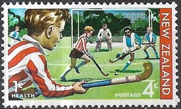 NEW ZEALAND 1971 Health Stamps - 4c.+1c - Boys Playing Hockey MH - Unused Stamps