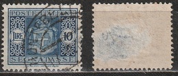 # Luogotenenza Segnatasse 10 Lire Senza Fasci, Fil. Ruota Con Difetto (vedi Foto) - Postage Due