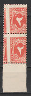 Egypt -1927 - Rare - Misperf. - ٍRoyal Collection - Pair - ( Postage Due ) - MNH (**) - Ungebraucht