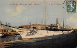 76-LE-HAVRE- LE YACHT SALVATOR, A MME Vve HERIOT - Port