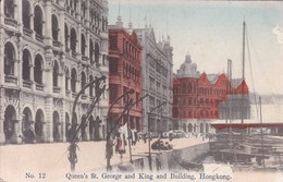 HONG KONG / QUEEN ST GEORGE AND KING AND BUILDING / RARE - Chine (Hong Kong)