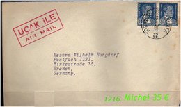 EARLY OTTOMAN SPECIALIZED FOR SPECIALIST, SEE....Luftpostbrief Nach Bremen - Cartas & Documentos