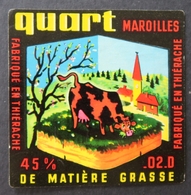 étiquette Fromage Quart Maroilles 45% Thiérache Cheese Label 14 - Quesos