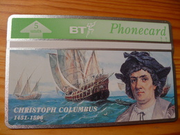 Phonecard United Kingdom BT - Christoph Columbus - BT Souvenir