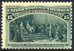 US #238 Mint NH 15c Columbian Expo From 1893 ... Bold Deep Fresh Color... Post Office Fresh - Neufs