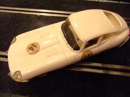 SCALEXTRIC Exin JAGUAR E Ref. C 34 Blanco N 14 Made In Spain - Circuitos Automóviles