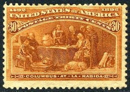 US #239 Mint Hinged 30c Columbian Expo From 1893 - Neufs