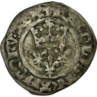 Monnaie, France, Charles VI, Florette, Paris, TB+, Billon, Duplessy:387A - 1380-1422 Charles VI The Beloved