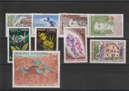 Andorre Français Année Complète 1980 Du 282 Au 290 9 Val. ** MNH - Volledige Jaargang