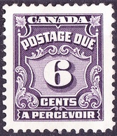 CANADA 1957 QEII 6c Postage Due Violet SGD23 MH - Port Dû (Taxe)