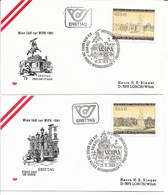 Stamp Exhibition WIPA 1981. Austria 1979 Fdc  2 Covers  H-1597 - Esposizioni Filateliche