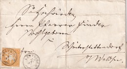 WÜRTTEMBERG   1861 LETTRE DE LEUTKIRCH - Cartas & Documentos