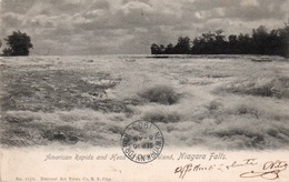AMERICAN RAPIDS AND HEAD OF GOAT ISLAND-NIAGARA FALLS- VIAGGIATA 1903 - Panoramic Views