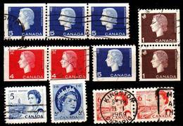 KANADA CANADA [Lot] 61 ( O/used ) QEII Div. Zähnungen - Collections