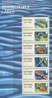 Great Britain 2018, Freshwater Life, Fishes II, 6val - Smilers Sheets