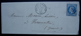 Coulange-sur-Yonne 1869 GC 1165 Pour Vermenton - 1849-1876: Periodo Clásico