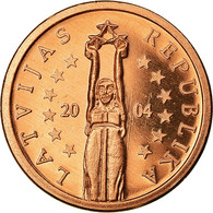 Latvia, Fantasy Euro Patterns, 2 Euro Cent, 2004, SPL, Copper Plated Steel - Latvia