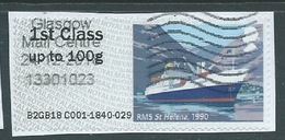 GROSSBRITANNIEN GRANDE BRETAGNE GB 2018 POST&GO ROYAL MAIL HERITAGE:RMS ST HELENA, 1990 FC Up To 100g SG FS212 MI AT144 - Post & Go (distributeurs)