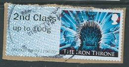 GROSSBRITANNIEN GRANDE BRETAGNE POST & GO 2018 GAME OF THRONES: HE IRON THRONE ICE 2Nd Class Up To 100g SG FS199 MI AT13 - Post & Go Stamps