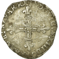 Monnaie, France, Louis XIII, 1/4 Écu De Navarre, 1/4 Ecu, 1616, Saint Palais - 1610-1643 Louis XIII Le Juste