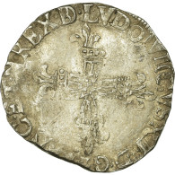Monnaie, France, Louis XIII, 1/4 Écu De Béarn, 1/4 Ecu, 1627, Morlaas, TB+ - 1610-1643 Louis XIII The Just