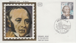 Enveloppe  FDC  1er Jour   MONACO   Sir  Rowland  HILL   1979 - Rowland Hill