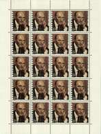 Luxembourg Feuille De 20 Timbres à 0,59 Euro André GIDE (1869-1951) 2001 - Full Sheets